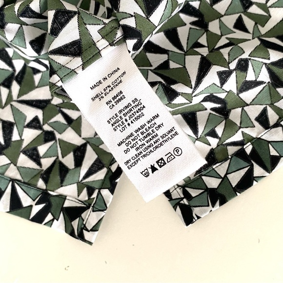 Theory Abstract Print Irving Short Sleeves Shirt - Picture 9 of 11